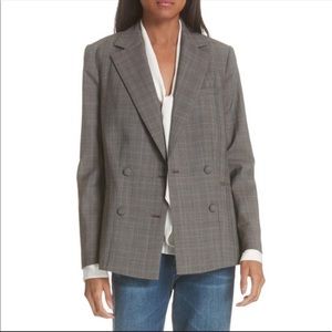 FRAME Wool Blazer-Gray